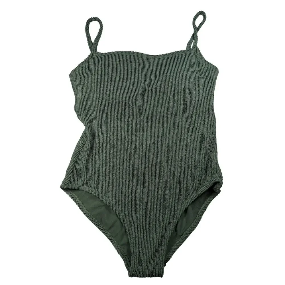 Kona Sol Swimsuit Women's Size XL Green Full Coverage Adjustable Straps NWT